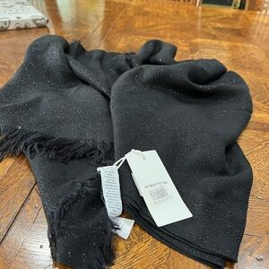 Nordstrom Black Fringe Scarf Wrap